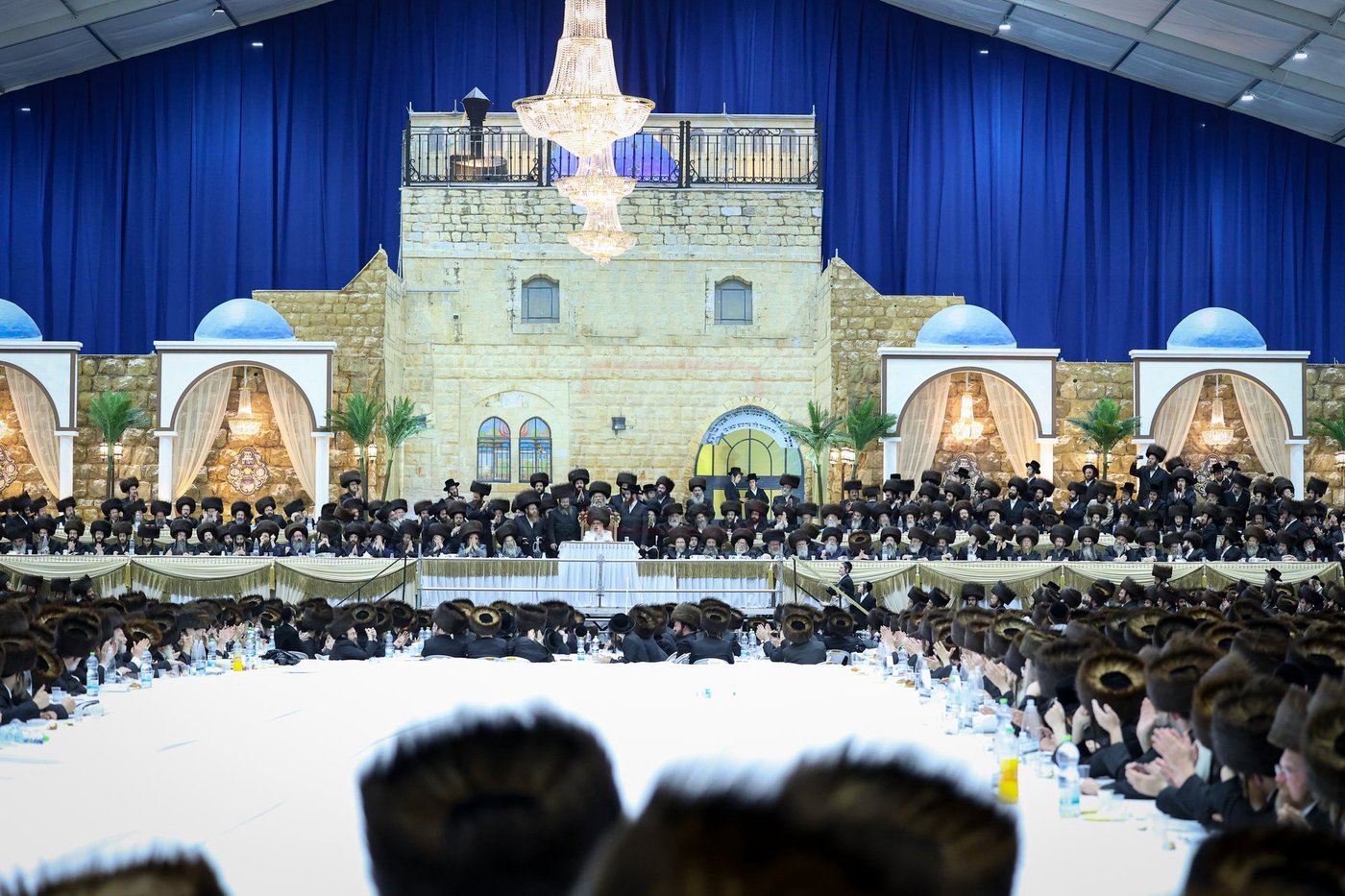 האדמו"ר מסאטמר בסעודה שלישית במירון