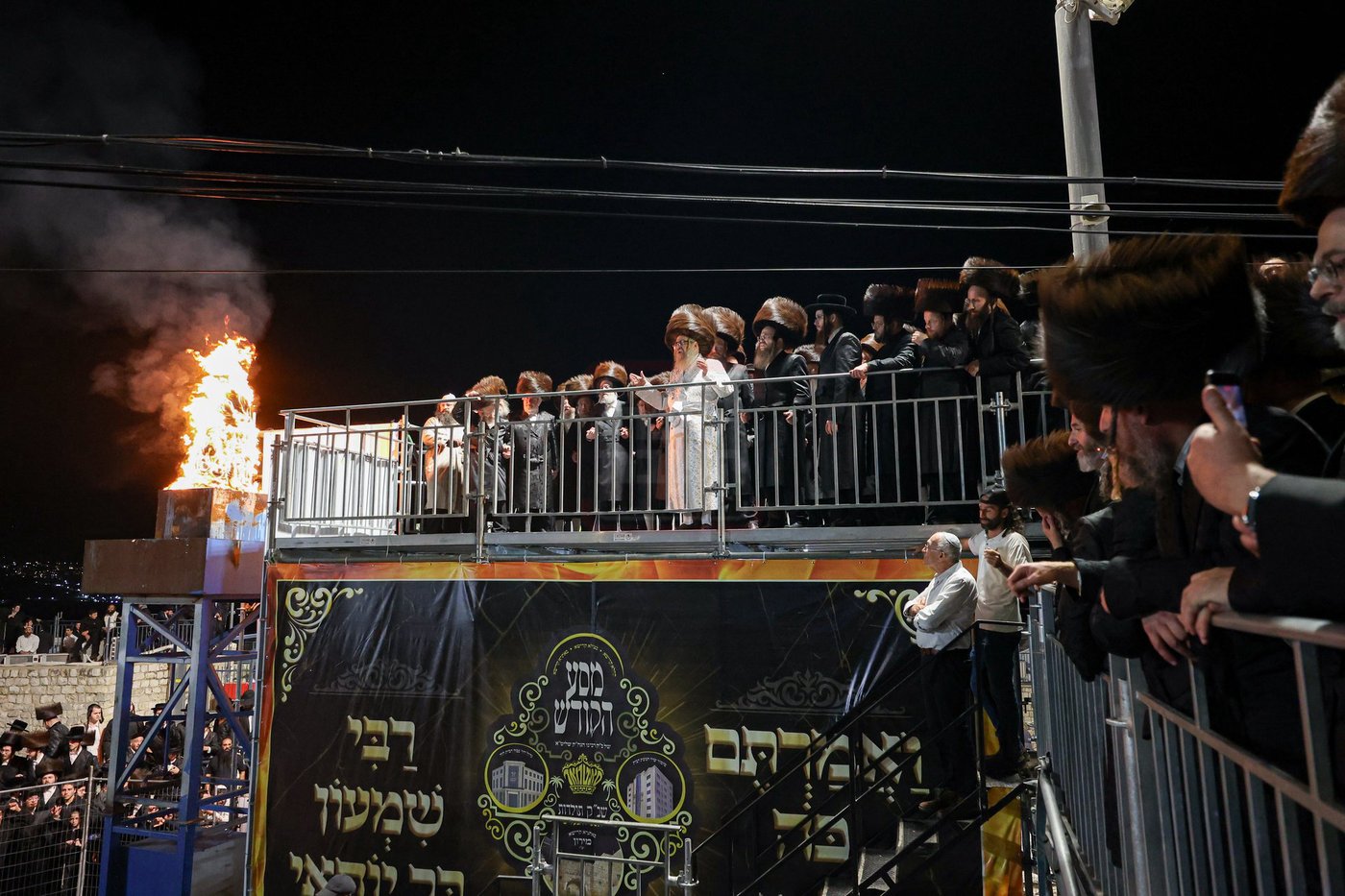 האדמו"ר מסאטמר בהדלקה במירון