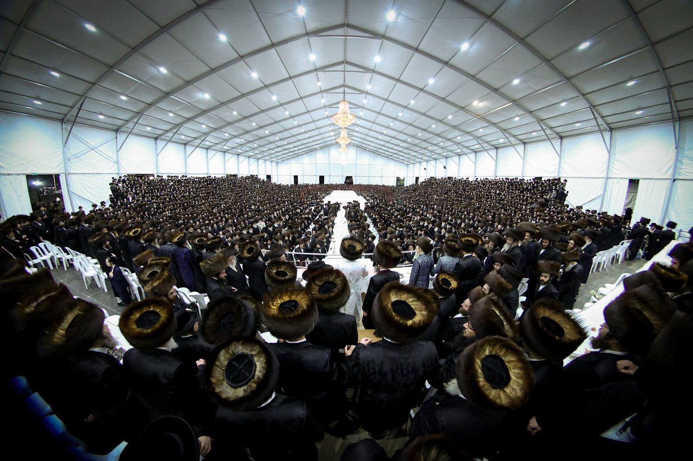 האדמו"ר מסאטמר בסעודה שלישית במירון