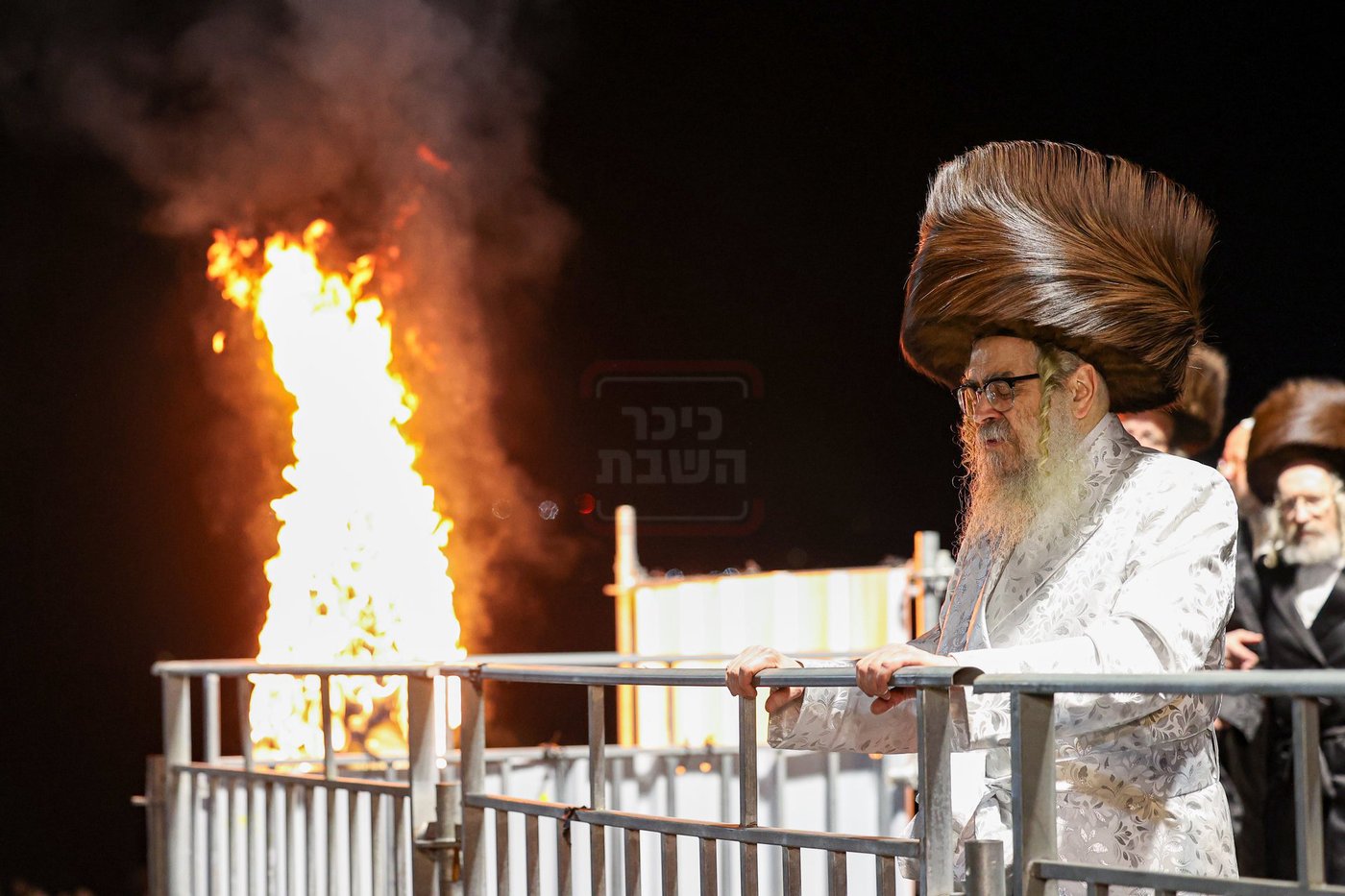 האדמו"ר מסאטמר בהדלקה במירון