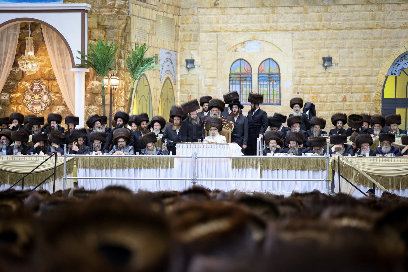 האדמו"ר מסאטמר בסעודה שלישית במירון