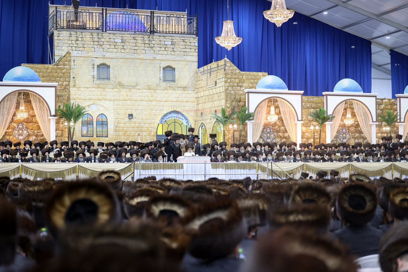 האדמו"ר מסאטמר בסעודה שלישית במירון