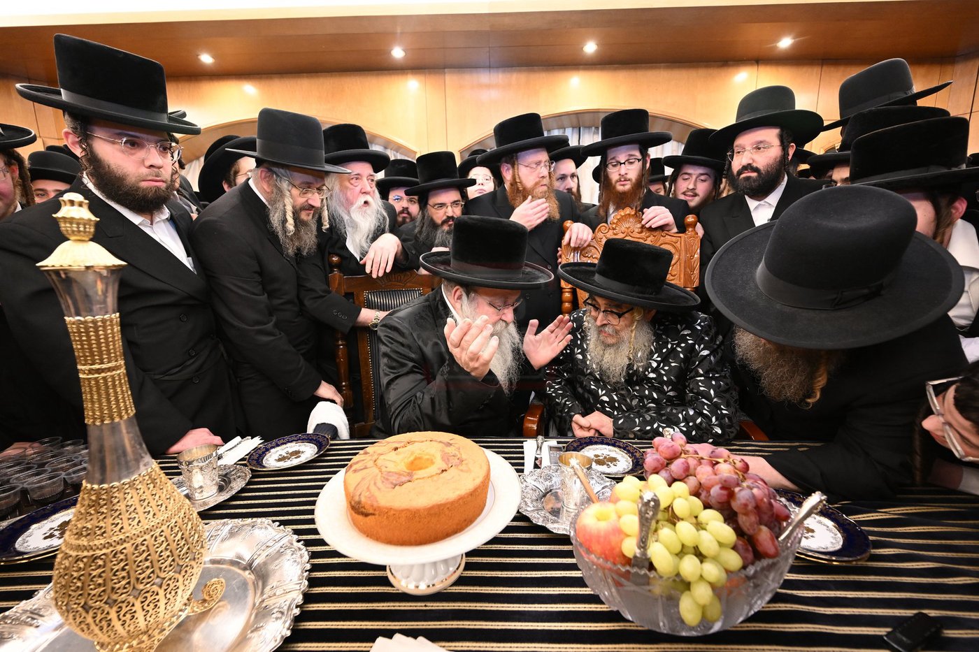 האדמו"ר מסאטמר בביקור אצל רבני ב"ב