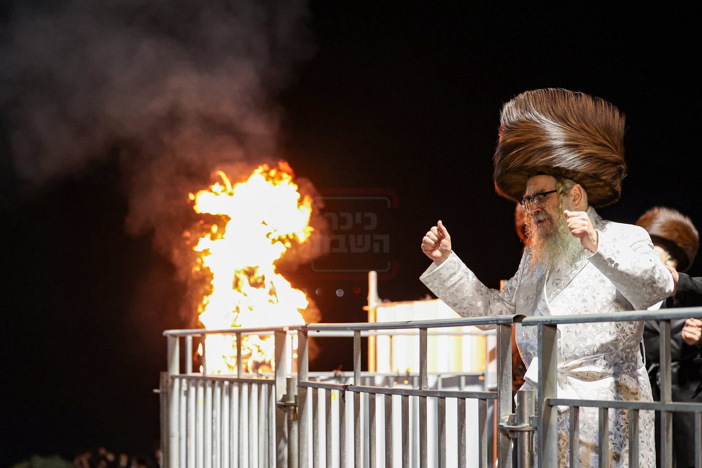 האדמו"ר מסאטמר בהדלקה במירון