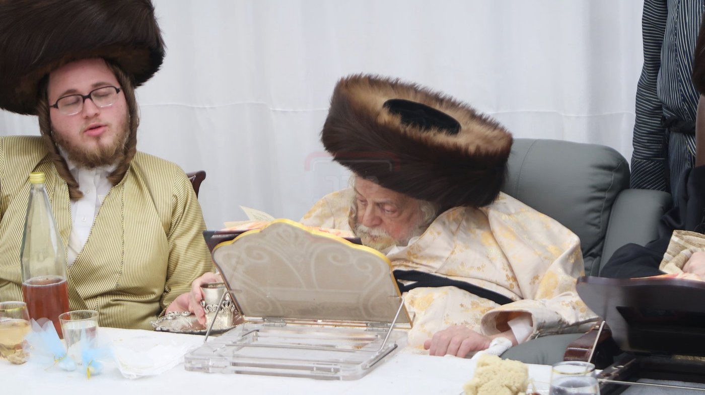 שמחת פדיון הבן בחצרות תולדות אברהם יצחק - טשארנאביל - קאלוב