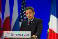 סרקוזי בימיו כנשיא צרפת