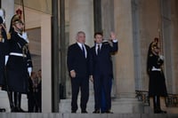 נתניהו ומקרון בפריז | ארכיון