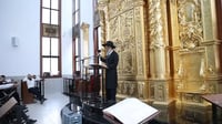 רה"י הגאון רבי מנשה עוזרי בשיעור פתיחה בישיבת נזר ישראל