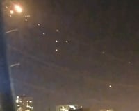 הירי הבליטסי מאיראן על ישראל בערב ראש השנה התשפ"ד - כפי שנצפה מבני ברק