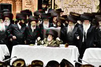 מעמד צאתכם לשלום לאדמו"ר מויז'ניץ, טרם צאתו ללוס אנג'לס