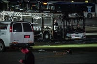 זירת  פיגוע המטענים בבת ים