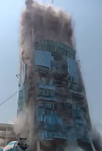רעידת אדמה עוצמתית הכתה במינאמר - בנין קרס בבנגקוק 