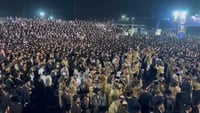 "בשיאו של האירוע": אש וחשמל במתחם הריקודים המורחב במירון | צפו