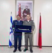 מפקד חיל האוויר ומקבילו המרוקאי לפני כשנתיים