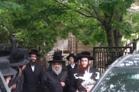 האדמו"ר מסאטמר לפני יציאתו לניו העמפשייר