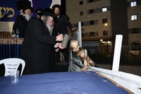 הנחת אבן הפינה לקהילת הגר"ש אלתר בבית שמש
