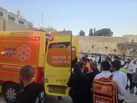 זירת האירוע בכותל המערבי