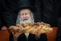 האדמו"ר מאמשינוב בטיש הילולא בצפת 