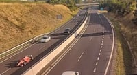 הפרארי בכבישי צ'כיה