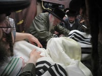 האדמו"ר מתולדות אהרן בברכת כהנים בבית שמש