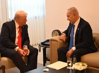 נתניהו וטראמפ בכנסת