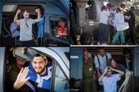 התמונות שלא נרצה לשכוח: 31 רגעים מהגעת החטופים המשוחררים