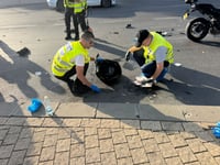 רוכב אופנעים נהרג בתאונה מחרידה וקטלנית; רוכב אופנוע התנגש בו