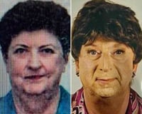 דומים? הבן מחופש מימין - האמא משמאל