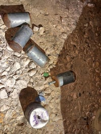 המטען שהושלך לעבר לוחמים צה"ל