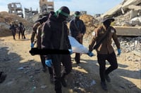 חילוץ הגופה בבית לאהיה, הבוקר