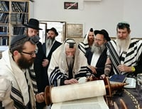 האדמו"ר מסטריקוב בביקור בכפר חב"ד