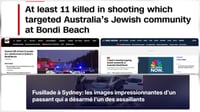 העולם בהלם: הכותרות ברחבי העולם שעות אחרי הפיגוע הנורא באוסטרליה