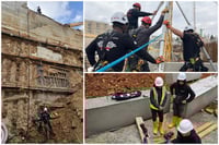 פועל נפל לבור בעומק 30 מטרים וחולץ עם חבלים | צפו בתיעוד