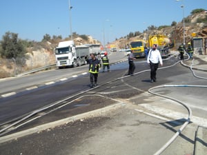 וידאו, תמונות: דליפת סולר השביתה את מודיעין-עלית