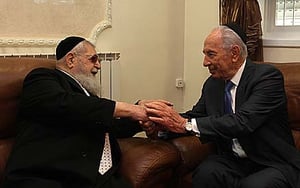 הנשיא והרב נפגשים. ארכיון
