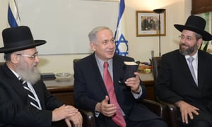 הרבנים הראשיים, יוסף ולאו עם ראש הממשלה בנימין נתניהו
