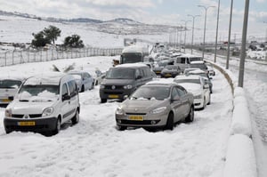 צפו: כך נראית הנסיעה ביציאה מירושלים
