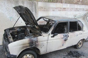שלושה כלי רכב הוצתו  בכפר ג'ילזון: "על יו"ש ישפך דם, והרבה"