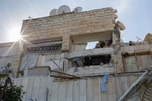 הבניין בירושלים לאחר הפיצוץ
