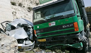 תאונה בה מעורבת משאית