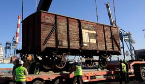מטען חריג: קרון שהוביל יהודים למחנות ההשמדה הגיע לנמל אשדוד