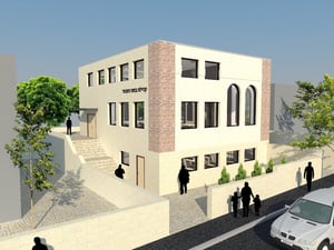 התוכנית שנגנזה לבניית בית הכנסת