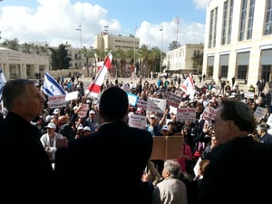 דייטש נואם בפני עובדיה הדסה, הצהריים