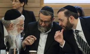 חברי הכנסת החרדים בדיון בוועדת שקד