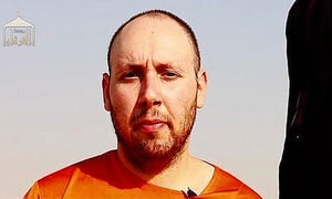 העיתונאי סטיבן סוטלוף, רגע לפני הוצאתו להורג