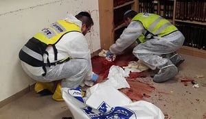 וידאו מזעזע: זירת הטבח בבית הכנסת, רגע אחרי
