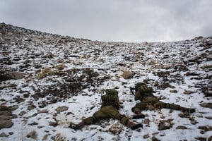 תמונות: חיילי הצנחנים בחרמון המושלג