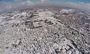 צפו: פעילות המשטרה בשלג בירושלים