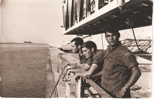 חיילים ישראליים על גשר פירדאן בתעלת סואץ
