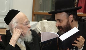 הרב יעקב ב. פרידמן עם מרן הגרי"ש אלישיב זצוק"ל